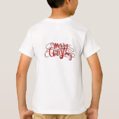 Kerstmis Kerstman hoed Honden Monogram T-shirt (Achterkant)