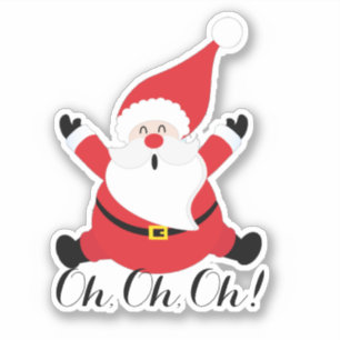Kerstmis, kerstman, ID854-Sticker Sticker