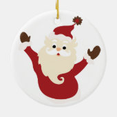 Kerstmis Kerstman Keramiek Ornament (Achterkant)