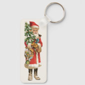 Kerstmis, kerstman, kerstman, Afbeelding knippen Sleutelhanger (Achterkant)