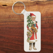 Kerstmis, kerstman, kerstman, Afbeelding knippen Sleutelhanger (Voorkant)
