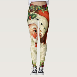Kerstmis Kerstman Tartan Leggings