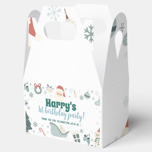 Kerstmis Kerstman Verjaardagsfeestje Favor Box Bedankdoosjes (Geopend)