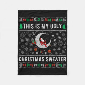 Kerstmis Kerstman Vissen Dit Is Mijn Vissen Lelijk Fleece Deken