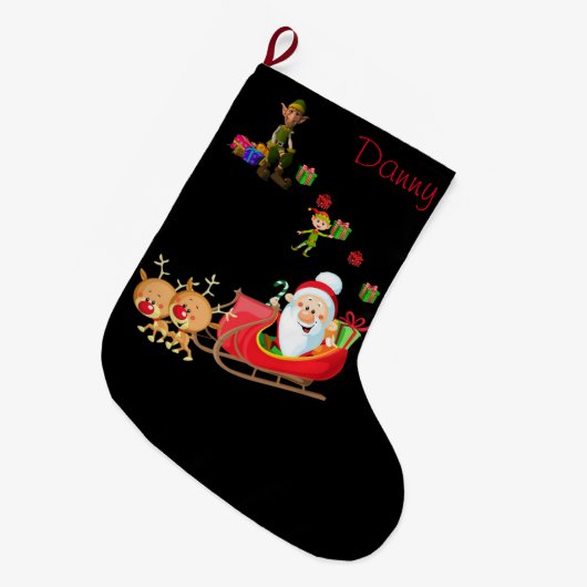 Kerstmis, kerstmis, Elf Grote Kerstsok (Voorkant (Hangend))