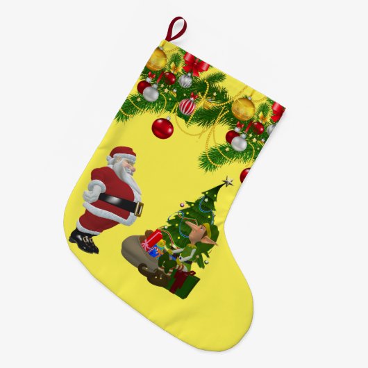 Kerstmis, kerstmis, Elf Grote Kerstsok (Voorkant (Hangend))