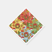 Kerstmis, kerstversieringen, Pet van Kerstmis Servetten (Hoek)