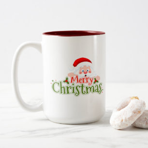Kerstmis Kijkende Kerstman Mok