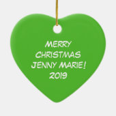 Kerstmis Kinder Cartoon Keramisch Ornament (Achterkant)