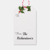 Kerstmis Kinder foto Sjabloon Gift Labels Cadeaulabel (Achterkant)