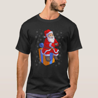 Kerstmis Kinder jongens Mannen Sintervideo Gamer K T-shirt