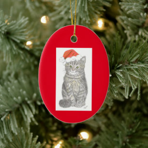 Kerstmis Kitten Ornament