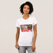 Kerstmis - Kitty Cat - Monki T-shirt (Voorkant volledig)