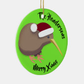 Kerstmis Kiwi Bird Keramisch Ornament (Rechts)