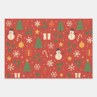 Kerstmis Klassieke Wrap Inpakpapier Vel