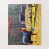 Kerstmis kleindochter. legpuzzel (Verticaal)