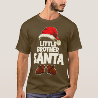 Kerstmis Kleine broeder kerstkerstman T-shirt