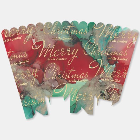 Kerstmis Kleuren Favor Boxes Bedankdoosjes (Ongevouwen)