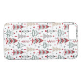 Kerstmis, kleurrijk, kerstboom, rood, groen Case-Mate iPhone case (Achterkant (Horizontaal))