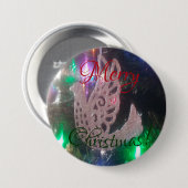 Kerstmis Knop Ronde Button 7,6 Cm (Voorkant /achterkant)