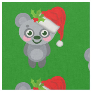 kerstmis koala santa claus stof