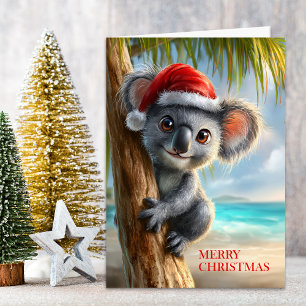 Kerstmis Koala Zomer Feestdagen Kaart