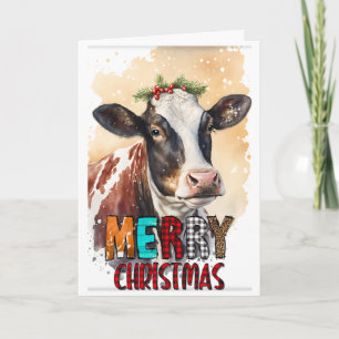 Kerstmis Koe Kaart