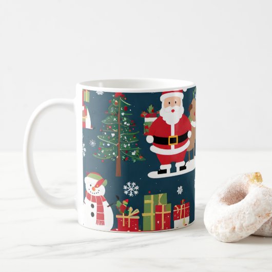 Kerstmis Koffiemok (Met donut)
