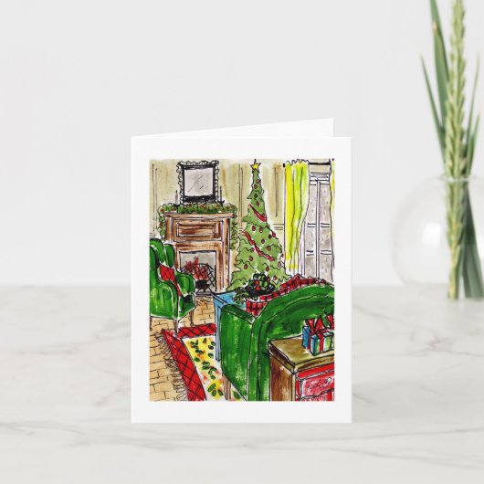 Kerstmis Koken Kaart (Voorkant)