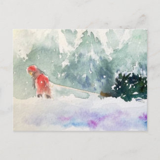 Kerstmis komt eraan feestdagenkaart