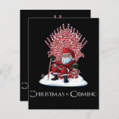 Kerstmis komt eraan feestdagenkaart (Voorkant / Achterkant)