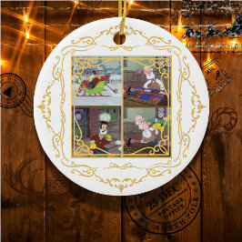 Kerstmis komt maar één keer per jaar keramisch ornament