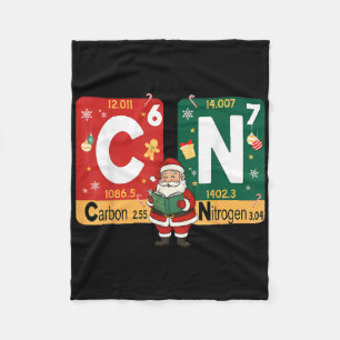 Kerstmis Koolstof Stikstof 67 Grappige Wetenschap Fleece Deken