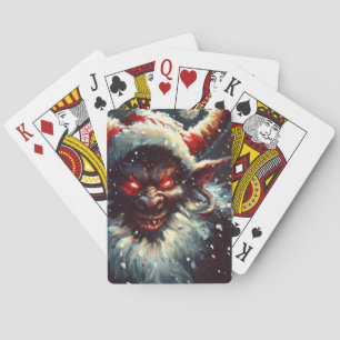 Kerstmis Krampus (1) Pokerkaarten