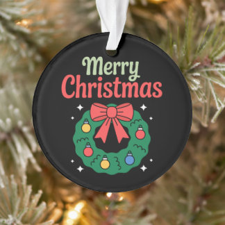 Kerstmis Krans Lint Ornamenten Vakantie Kerstmis