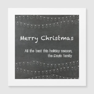 Kerstmis Krijtbord Ontwerp Wenskaart