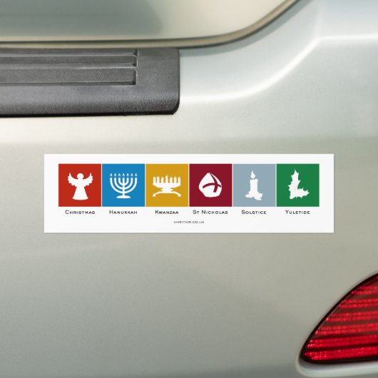 Kerstmis Kwanzaa Hanukkah Solstice Yuletide Bumpersticker (Op auto)