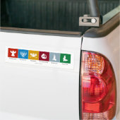 Kerstmis Kwanzaa Hanukkah Solstice Yuletide Bumpersticker (Op Truck)
