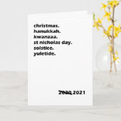 Kerstmis Kwanzaa Hanukkah Solstice Yuletide Kaart (Gele Bloem)