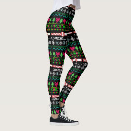 Kerstmis laadt grappig lelijke kerstavond leggings