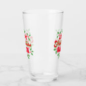 Kerstmis laat de feestdagen beginnen glas (Links)