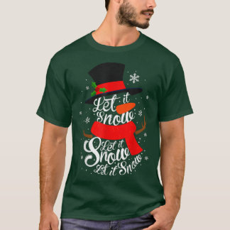 Kerstmis, laat het sneeuwen, Snowman, Winter Snowm T-shirt