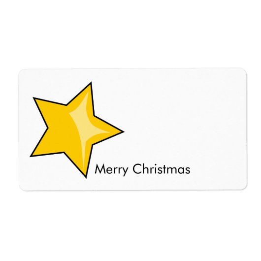 Kerstmis Label (Voorkant)