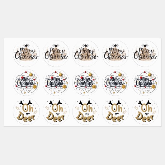 Kerstmis Labels (Vel)