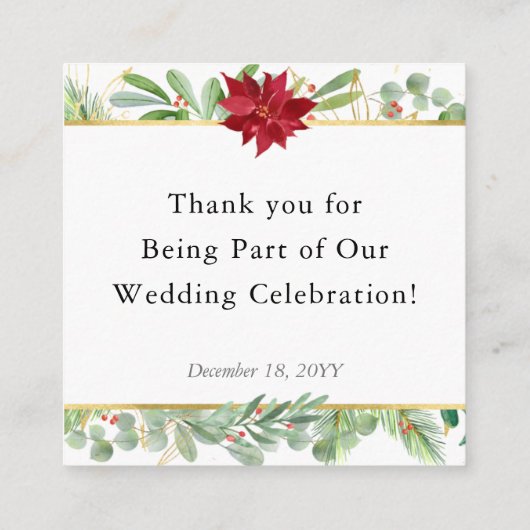 Kerstmis: Labels met een feestdag voor kerstfeestd (Achterkant)