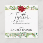 Kerstmis: Labels met een feestdag voor kerstfeestd (Voorkant)