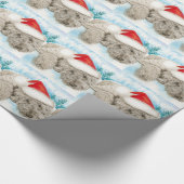 Kerstmis Labradoodle Cadeaupapier (Hoek)