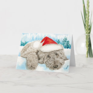 Kerstmis Labradoodle Feestdagen Kaart