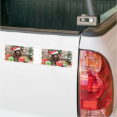 Kerstmis - LabraDoodle - Harley Bumpersticker (Op Truck)
