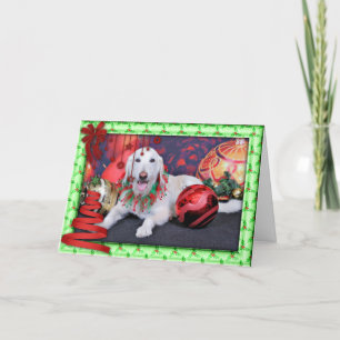 Kerstmis - LabraDoodle - Izzy Feestdagen Kaart